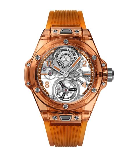 orange hublot watch|hublot orange sapphire.